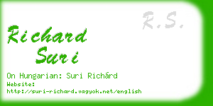 richard suri business card