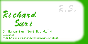 richard suri business card